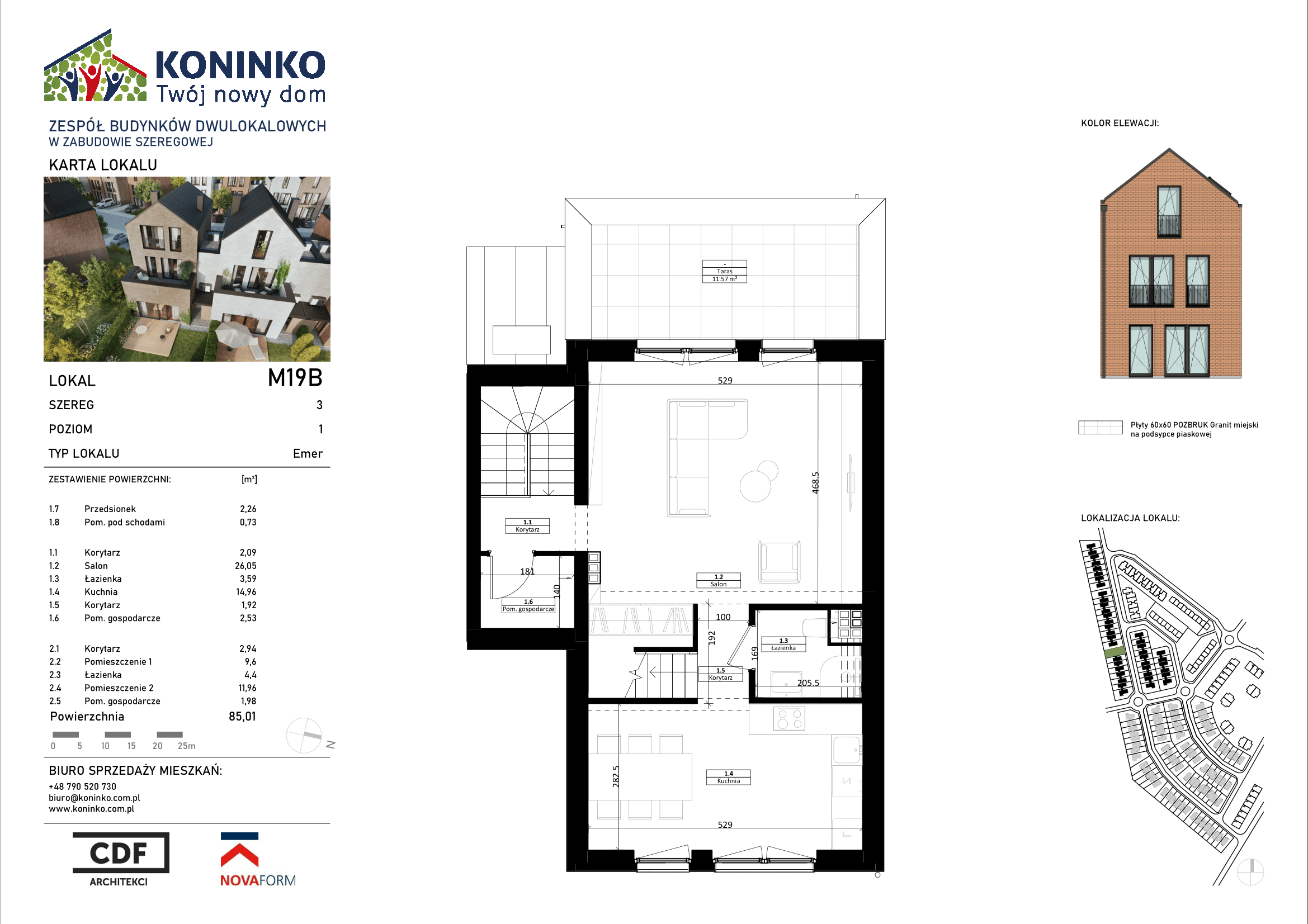 Plan piętra osiedle-koninko-m19b-poziom1 19.B Koninko